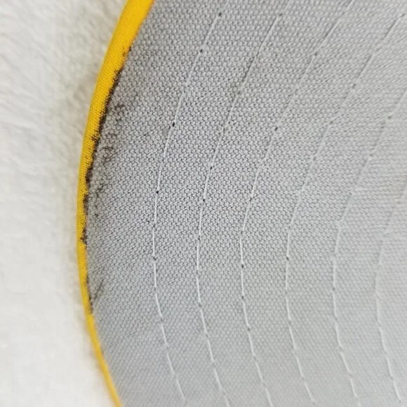 ✅New Era 59FIFTY Milwaukee Brewers Yellow Blue Authentic Baseball Hat Size 6 7/8 - Picture 4 of 9